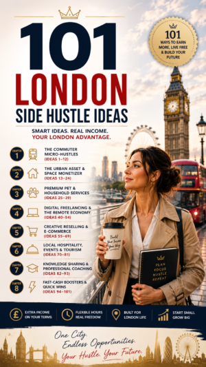 101 London Side Hustle Ideas: The Ultimate Blueprint to Generating Extra Income