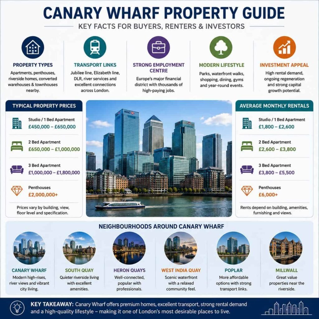 Property Guide to Canary Wharf