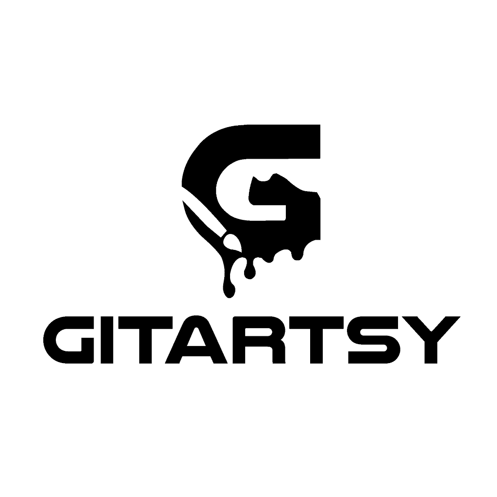 Gitartsy custom sneakers and art logo