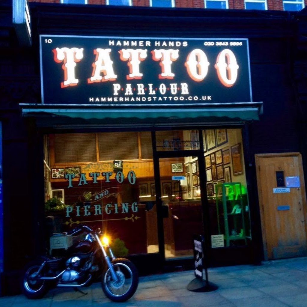 Hammer Hands Tattoo Parlour logo